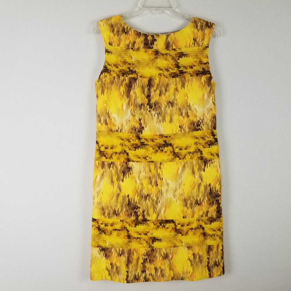 Catherine Malandrino yellow shift dress sz 2
